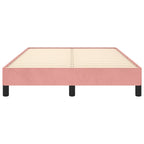 Bettgestell ohne Matratze Rosa 120x190 cm Samt