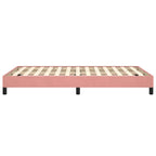 Bettgestell ohne Matratze Rosa 120x190 cm Samt