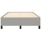 Bettgestell ohne Matratze Hellgrau 120x190 cm Stoff