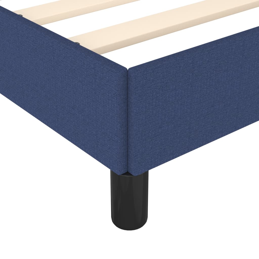 Bettgestell ohne Matratze Blau 120x190 cm Stoff
