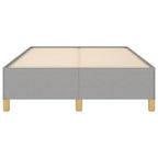 Bettgestell ohne Matratze Hellgrau 120x190 cm Stoff