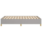 Bettgestell ohne Matratze Hellgrau 120x190 cm Stoff