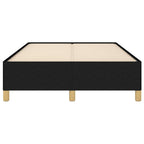 Bettgestell ohne Matratze Schwarz 120x190 cm Stoff