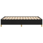Bettgestell ohne Matratze Schwarz 120x190 cm Stoff