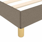 Bettgestell ohne Matratze Taupe 120x190 cm Stoff
