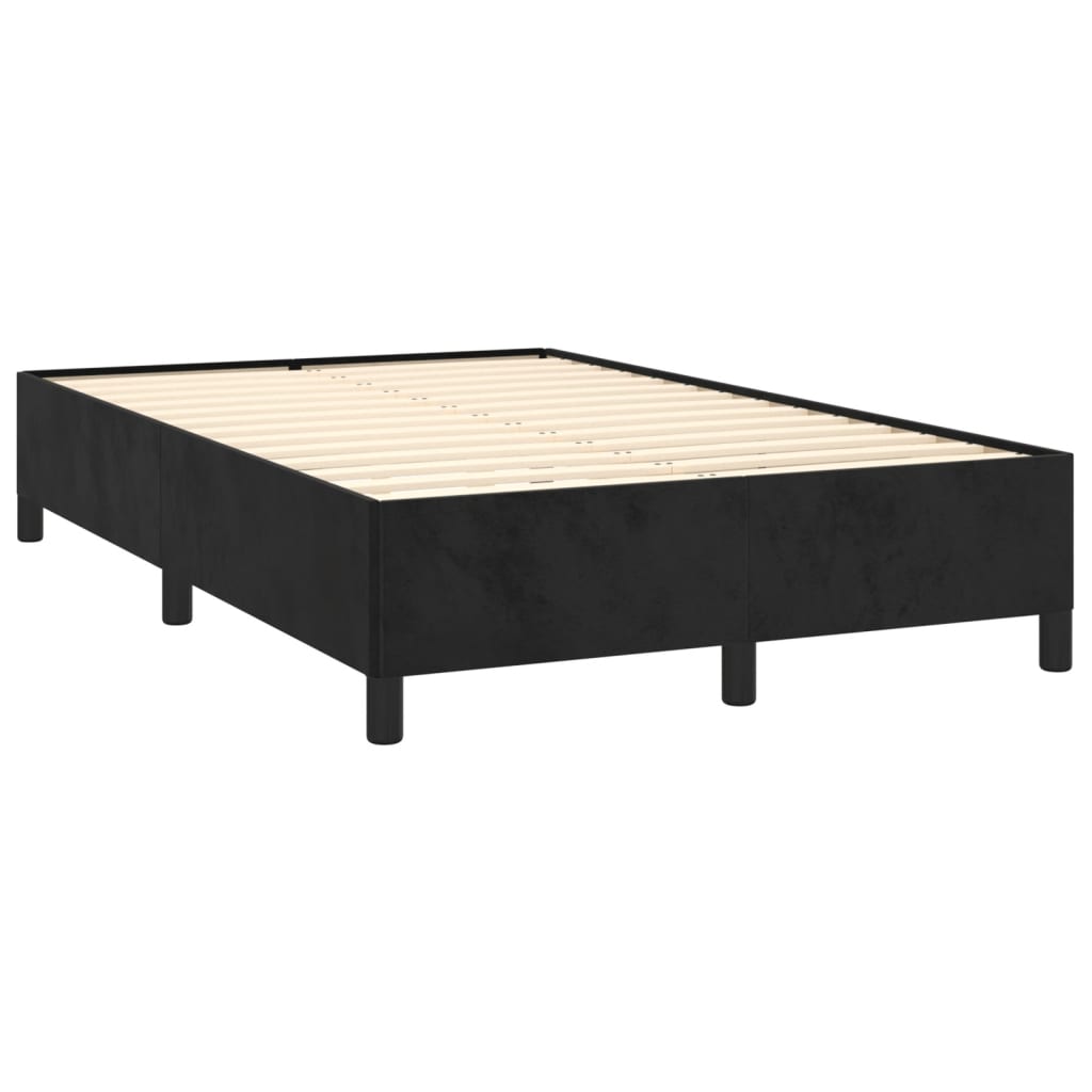 Bettgestell ohne Matratze Dunkelgrau 120x190 cm Samt
