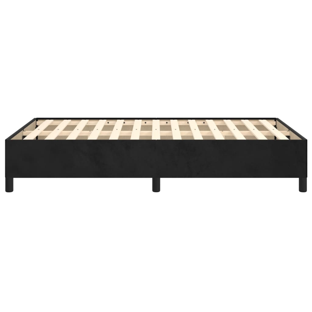 Bettgestell ohne Matratze Dunkelgrau 120x190 cm Samt
