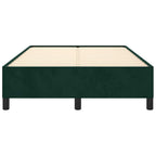 Bettgestell ohne Matratze Dunkelgrün 120x190 cm Samt