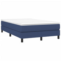 Boxspringbett mit Matratze Blau 120x190 cm Stoff