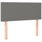 Boxspringbett mit Matratze Dunkelgrau 120x190 cm Stoff