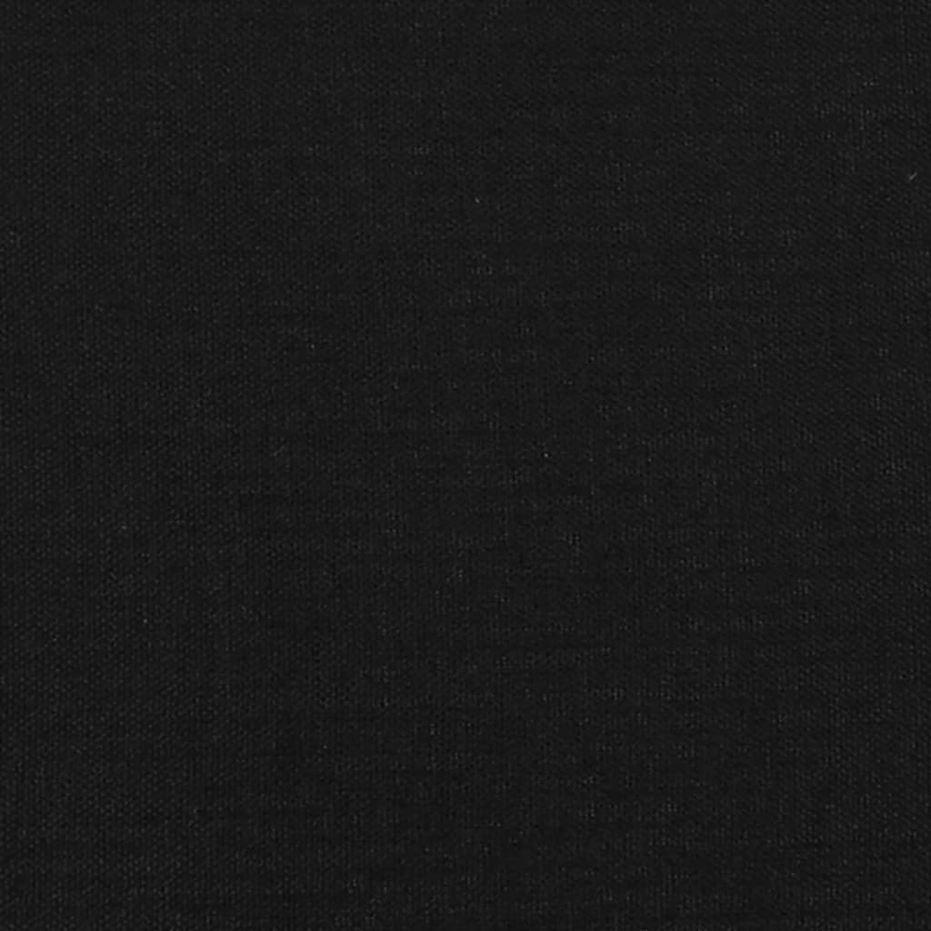 Boxspringbett mit Matratze Schwarz 120x190 cm Stoff