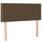 Boxspringbett mit Matratze Dunkelbraun 120x190 cm Stoff