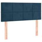 Boxspringbett mit Matratze Dunkelblau 120x190 cm Samt