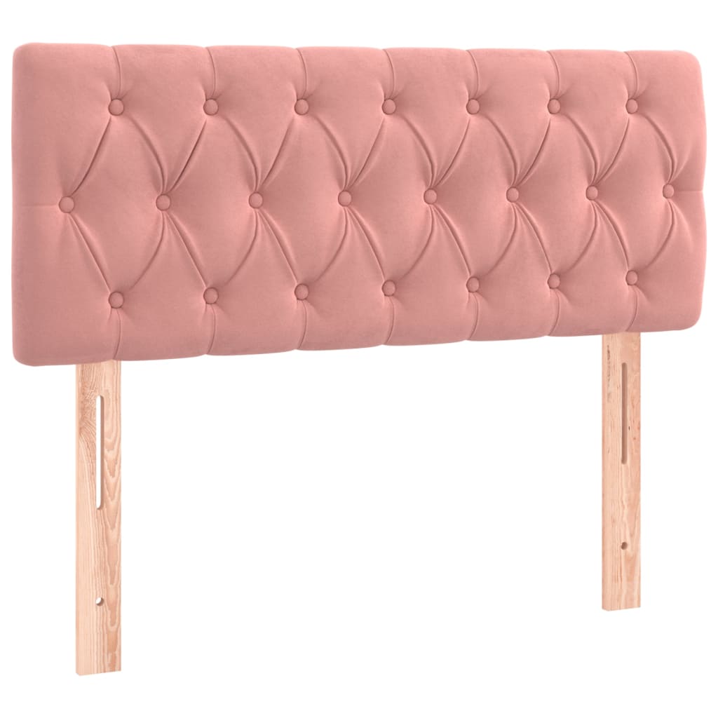 Boxspringbett mit Matratze Rosa 120x190 cm Samt