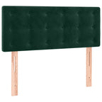 Boxspringbett mit Matratze Dunkelgrün 120x190 cm Samt