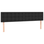Boxspringbett mit Matratze Schwarz 120x190 cm Kunstleder