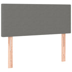 Boxspringbett mit Matratze & LED Dunkelgrau 120x190 cm Stoff