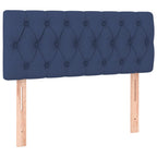 Boxspringbett mit Matratze & LED Blau 120x190 cm Stoff