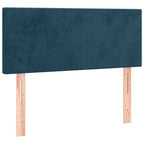 Boxspringbett mit Matratze & LED Dunkelblau 120x190 cm Samt