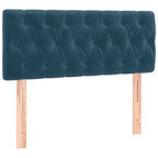 Boxspringbett mit Matratze & LED Dunkelblau 120x190 cm Samt