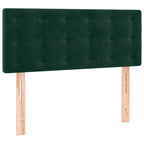Boxspringbett mit Matratze & LED Dunkelgrün 120x190 cm Samt