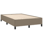 Boxspringbett mit Matratze & LED Taupe 120x190 cm Stoff