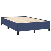 Boxspringbett mit Matratze & LED Blau 120x190 cm Stoff