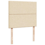 Boxspringbett mit Matratze & LED Creme 120x190 cm Stoff