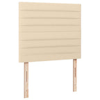 Boxspringbett mit Matratze & LED Creme 120x190 cm Stoff