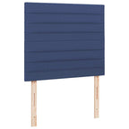 Boxspringbett mit Matratze & LED Blau 120x190 cm Stoff