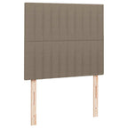 Boxspringbett mit Matratze & LED Taupe 120x190 cm Stoff