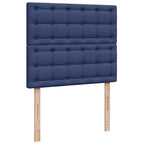 Boxspringbett mit Matratze & LED Blau 120x190 cm Stoff