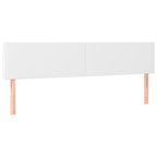Boxspringbett mit Matratze & LED Weiß 120x190 cm Kunstleder
