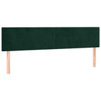 Boxspringbett mit Matratze & LED Dunkelgrün 120x190 cm Samt