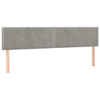 Boxspringbett mit Matratze & LED Hellgrau 120x190 cm Samt