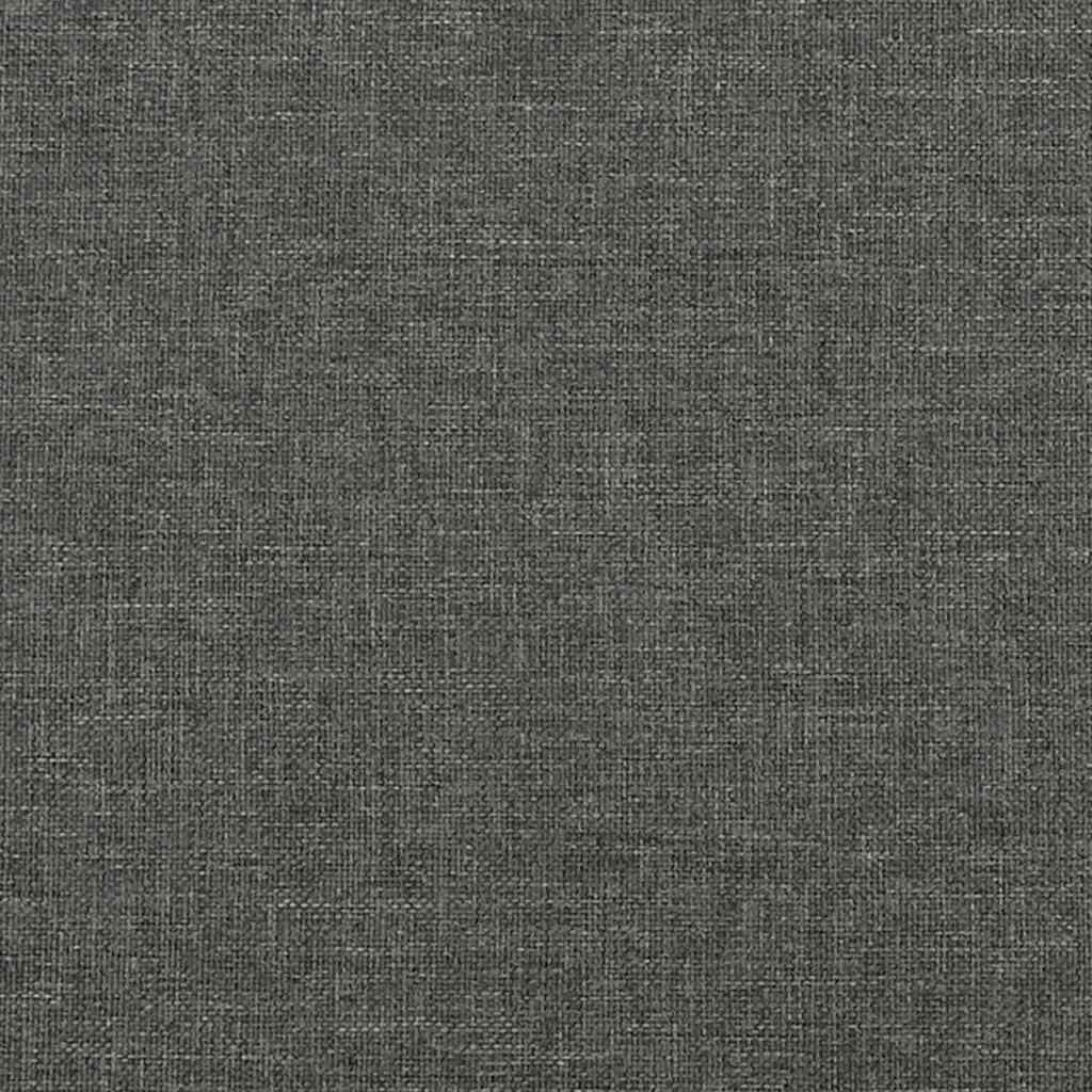 Boxspringbett mit Matratze Dunkelbraun 120x190 cm Stoff