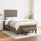 Boxspringbett mit Matratze Taupe 120x190 cm Stoff