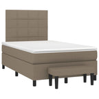 Boxspringbett mit Matratze Taupe 120x190 cm Stoff