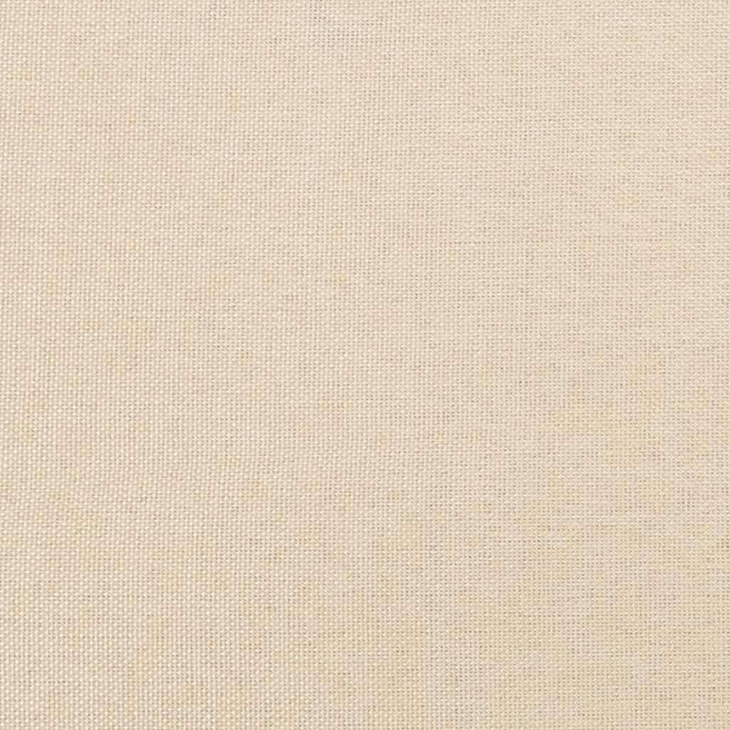 Boxspringbett mit Matratze Creme 120x190 cm Stoff