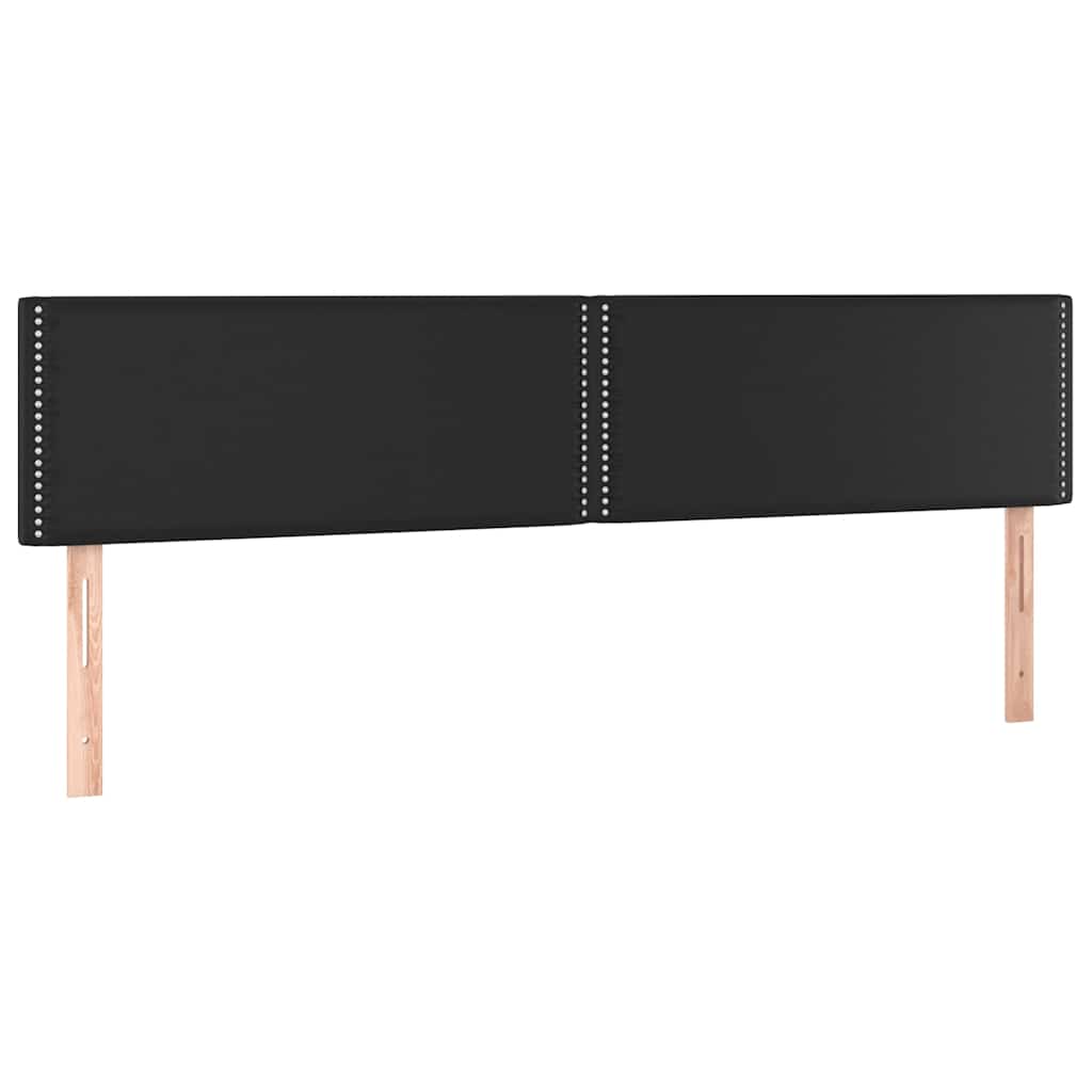 Boxspringbett mit Matratze Schwarz 120x190 cm Kunstleder