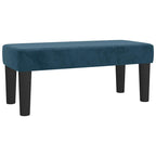Boxspringbett mit Matratze Dunkelblau 120x190 cm Samt