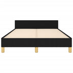 Bettgestell ohne Matratze Schwarz 120x190 cm Stoff