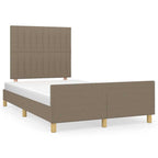 Bettgestell ohne Matratze Taupe 120x190 cm Stoff