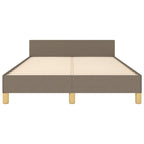 Bettgestell ohne Matratze Taupe 120x190 cm Stoff