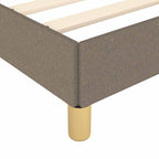 Bettgestell ohne Matratze Taupe 120x190 cm Stoff