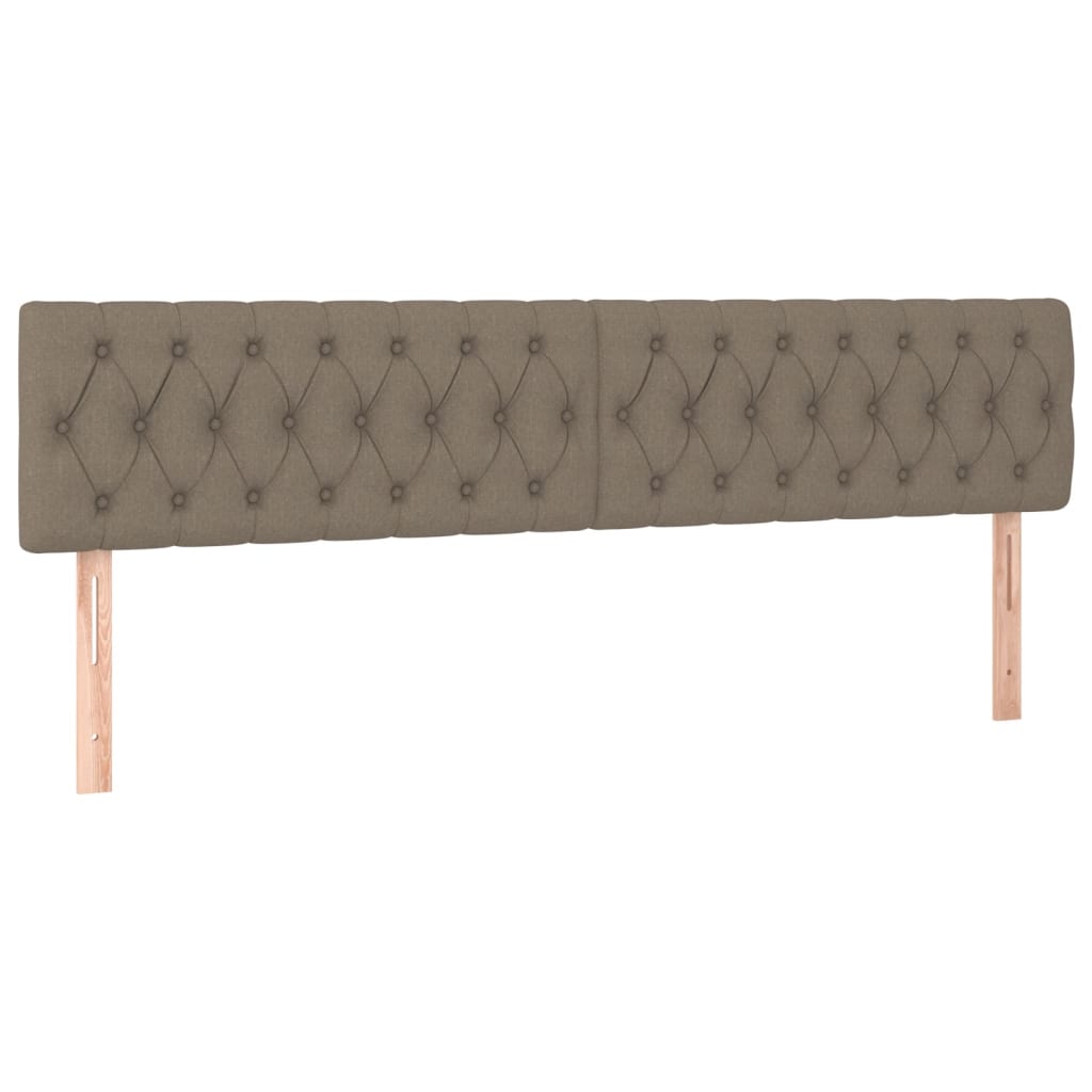 Bettgestell ohne Matratze Taupe 120x190 cm Stoff