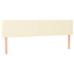 Bettgestell ohne Matratze Creme 120x190 cm Kunstleder