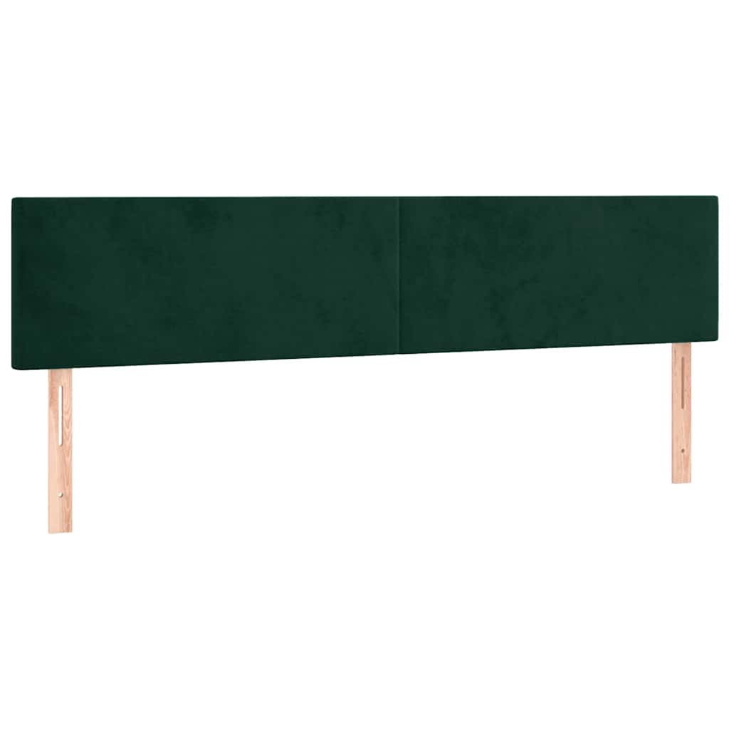 Bettgestell ohne Matratze Dunkelgrün 120x190 cm Samt