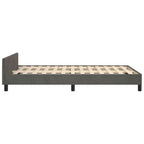 Bettgestell ohne Matratze Dunkelgrau 120x190 cm Samt