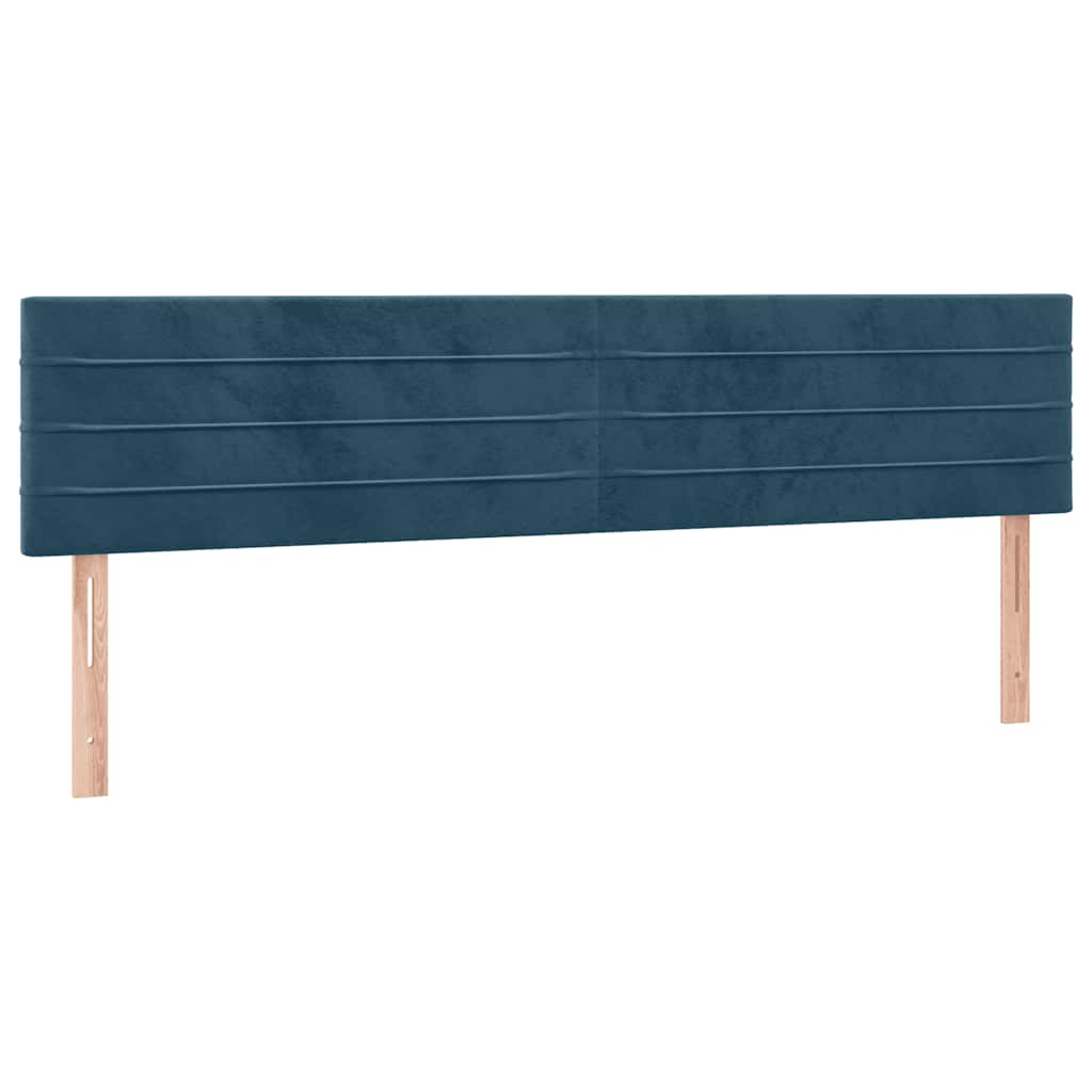 Bettgestell ohne Matratze Dunkelblau 120x190 cm Samt